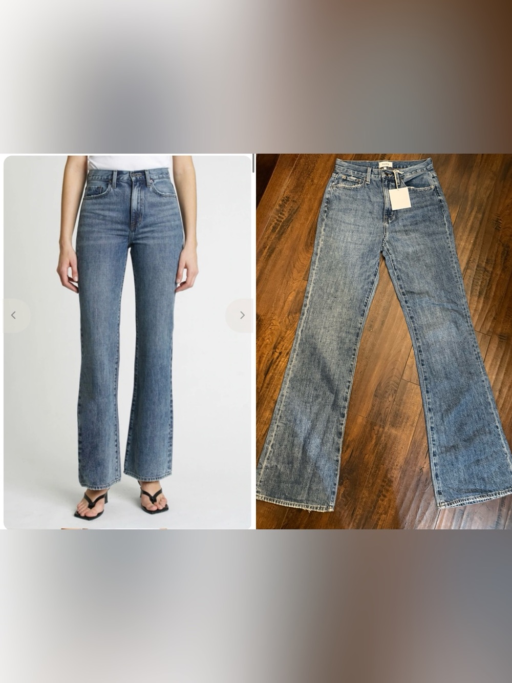 Pistola Stevie High Rise Flare Wide Leg Jeans Size 26 Medium Vintage Wash NWT